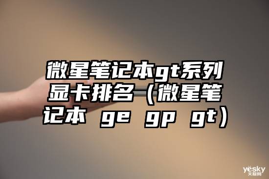 微星笔记本gt系列显卡排名（微星笔记本 ge gp gt）