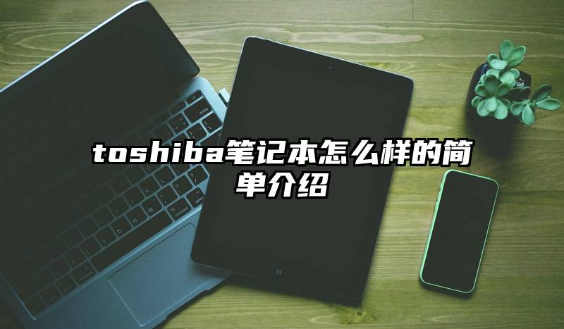 toshiba笔记本怎么样的简单介绍